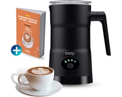 cozy.® Premium Melkopschuimer Electrisch - 4-in-1 Melkschuimer - Milk Frother - Opschuimer - Mat Zwart