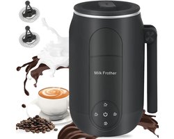 Elektrische Melkopschuimer 4-in-1 voor Cappuccino, Latte en Warme Chocolademelk