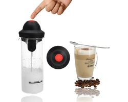 Elektrische Melkopschuimer RVS – Draadloze Handmatige Melkschuimer met Anti-aankoek Glas – Perfect voor Cappuccino & Latte – BPA-vrij – Geschikt voor Alle Melksoorten