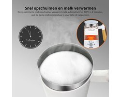 Elektrische melkopschuimer - Warmer voor Latte - Nieuwe automatische warme en koude opschuimer - Schuimmaker voor koffie, warme chocolade, cappuccino