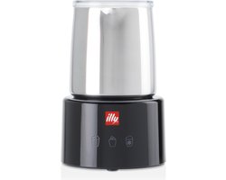 illy - Melkschuimer zwart/RVS