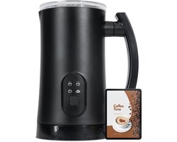 Jeavy - 4-in-1 Melkopschuimer - Elektrisch - Koud & warm opschuimen - 350ML - Cappuccino & chocolademelk maken - zwart