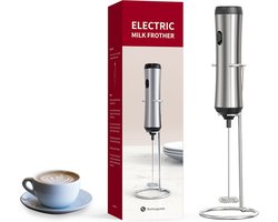 Michelle Barista Crafts Melkopschuimer Electrisch - Oplaadbare Melkschuimer - Roestvrij Staal - Incl Standaard