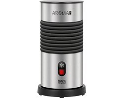 Teesa TSA4003 - Elektrische melkopschuimer AROMA F30, 650 Watt, roestvrijstaal/zwart