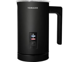 Tomado TMF1201B - Elektrische Melkopschuimer - Warm en koud opschuimen - Verwarmen  - Cappuccino maken – Matzwart