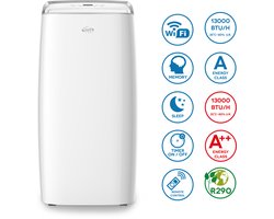 Argoclima Milo Plus - Mobiele Airconditioner met Verwarming - 4-in-1 Airco, Ventilator, Ontvochtiger en Verwarming - Energiezuinig en Compact - Geschikt voor Ruimtes tot 35m²