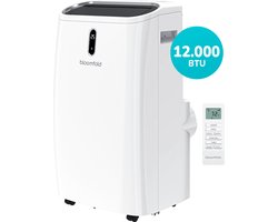 Bloomfold Mobiele Airco - 12.000 BTU - 4-in-1 - Airconditioning met Raamafdichtingskits - Slaapkamer - Woonkamer - tot 35m² koelen - Wifi modus & App