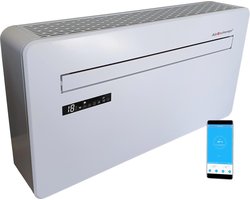 AirExchange Elements 12-R Monoblock Warmtepomp Airconditioning Wit | Energiezuinig koelen, verwarmen, ontvochtigen en reinigen | Zonder Buitenunit | 80m² (12.000btu)