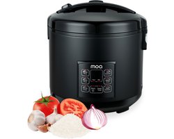 MOA Multicooker - 5L - 700W - Rijstkoker - Multicooker - Stoomkoker - Slowcooker - Zwart