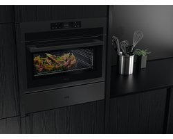 AEG KME768080T - Combi-oven - 43 liter - 1000 Watt magnetron - Mat zwart