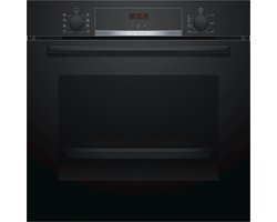 BOSCH HBA553BA0 - Ingebouwde elektrische oven - Geforceerde lucht 3D + - 71L - Reiniging Ecoclean - A - Zwart