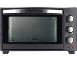 Brock TO 3001 BK Elektrische Oven – Vrijstaande Oven met Grill – Zwart