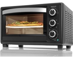 Cecotec Bake&Toast 2600 - Combi oven met grill (26 liter) met binnenverlichting - Inclusief pizzasteen en kruimel opvangbak - Vrijstaand - Pizza oven tot 230ºC - Bakplaat - 1500W