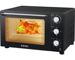 COOK-IT Mini Oven 21L - Vrijstaande Heteluchtoven - 4 Extra's - 230°C - 120min Timer