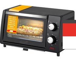 Dailysupplies® Mini Oven Vrijstaand - Elektrische Oven - 10L - 800W - Zwart