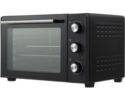 Deski Premium Elektrische Mini Oven - 30 Liter - RVS/Zwart