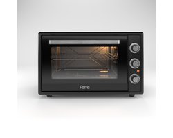 Ferre GFK-60TMO - Vrijstaande Mini Oven - 60cm - 60 liter - 2023 W - Zwart