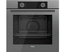 Ferre XE61CPR - Inbouw Conventioneel Oven - 60 cm - 2325W - Puur grijs glas