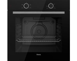 Ferre XE61CS - Inbouw Conventioneel Oven - 60 cm - 2325W - Zwart glas