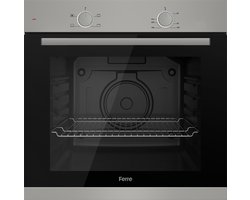 Ferre XE61MDV - Inbouw Conventioneel Oven - 60 cm - 2325W - Duifgrijs geschilderd metaal