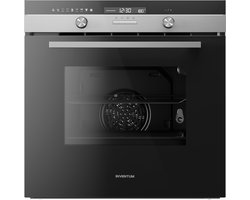 Inventum IOM6170RK - Inbouw combi-oven - Multifunctioneel - Hetelucht - Grill - 70 liter - 60 cm hoog - Tot 250 graden - Zwart/RVS