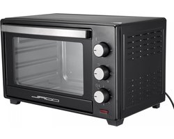 Jago - Mini-oven met circulatielucht en timer - binnenverlichting - dubbele glazen deur - 1600W - 30L