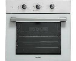 Luxell B66-SF3(MT) 4 Programma's- 3 knoppen- Witte Glazen Inbouw Oven