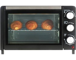 Mestic MHO-120 Mini Oven - Inclusief grillrooster en bakplaat - Inhoud: 18 L - Compact en lichtgewicht