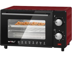 Mini Oven Vrijstaand - Kleine Oven - Rood - 10L