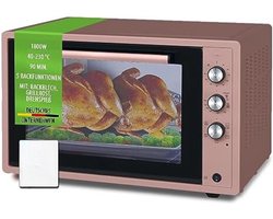 Mini Oven Vrijstaand - Kleine Oven - Roze - 60L