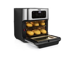 Princess Airfryer Oven 182065 - Heteluchtfriteuse en Oven in één - Groot 10 liter - 3 bakplaten - RVS