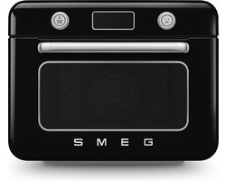 SMEG COF01BLEU - Vrijstaande Combi-Stoomoven - Zwart - Jaren 50 Design