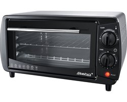 Steba KB9.2 - vrijstaande compacte oven - 9 liter - 800 Watt - timer - RVS behuizing - Zwart