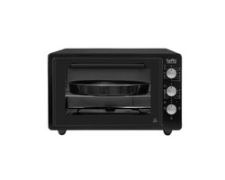 Teffo - bakoven - dubbel glas - vrijstaande oven - 42L - met timer - zwart