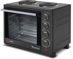 TurboTronic EV35TS Vrijstaande oven 35L - Mini oven - Elektrische Oven - Zwart