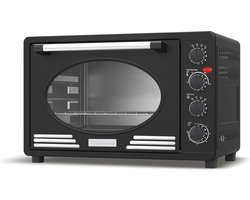 TurboTronic EV45R Retro Elektrische Oven - 45 liter - Zwart