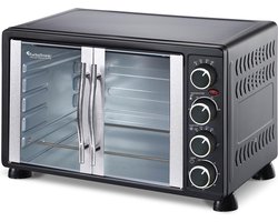 TurboTronic FEO55 Vrijstaande Oven Franse Deuren - 55L - Zwart