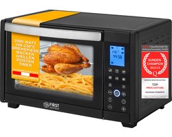 TZS First Austria Mini oven 30L Digatal - 1600W - Vrijstaande Heteluchtoven - max 230°C - Timer