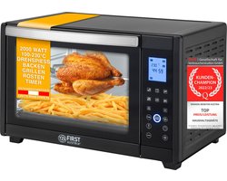 TZS First Austria Mini oven 45L Digatal - 2000W - Vrijstaande Heteluchtoven - max 230°C - Timer