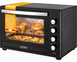 TZS First Austria mini oven 60L - 2000W - Vrijstaande Heteluchtoven - max 230°C - Zwart