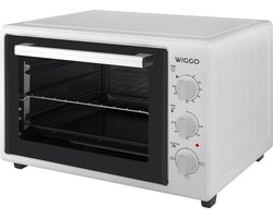 Wiggo WMO-E353(W) - Vrijstaande Mini Oven - Electrisch - 50 CM - 35 liter - 1800 W - 5 Jaar Garantie - Wit