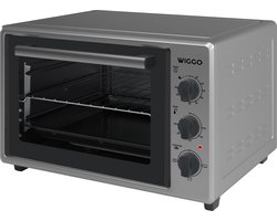 Wiggo WMO-E353(X) - Vrijstaande Mini Oven - Electrisch - 50 CM - 35 liter - 1800 W - 5 Jaar Garantie - Roestvrijstaal