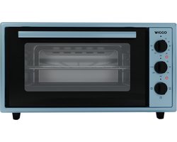 Wiggo WMO-E456(A) - Vrijstaande Mini Oven - Electrisch - 60 CM - 45 liter - 2000 W - 5 Jaar Garantie - Aqua Blauw