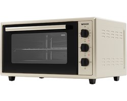 Wiggo WMO-E456(C) - Vrijstaande Mini Oven - Electrisch - 60 CM - 45 liter - 2000 W - 5 Jaar Garantie - Creme