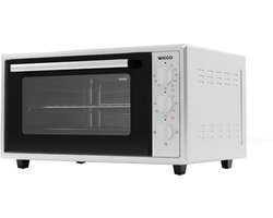 Wiggo WMO-E456(W) - Vrijstaande Mini Oven - Electrisch - 60 CM - 45 liter - 2000 W - 5 Jaar Garantie - Wit