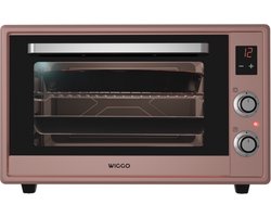 Wiggo WMO-E657(P) - Vrijstaande Mini Oven - Elektrisch - 60 CM - 65 liter - 2000 W - 5 Jaar Garantie - Roze