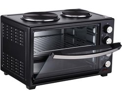 Winning Star 9601 Vrijstaande Oven 38 Liter Met 2 Elektrische Kookplaten