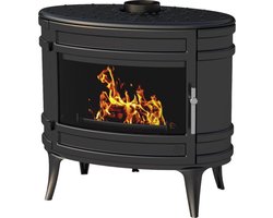 Castor Wood Kachel Invicta Mandor - Optimaal vermogen: 12 kW - Max: 18KW - Logs 33 cm Max - Made in Frankrijk - Ecodesgn