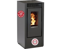 Marina 14Kw pelletkachel - Zwart