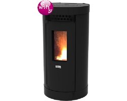 Qlima Amadea 116 Black - Pelletkachel - 10,3 kW - 285 mÂ³ - Wifi - Gratis Ingebruikstelling